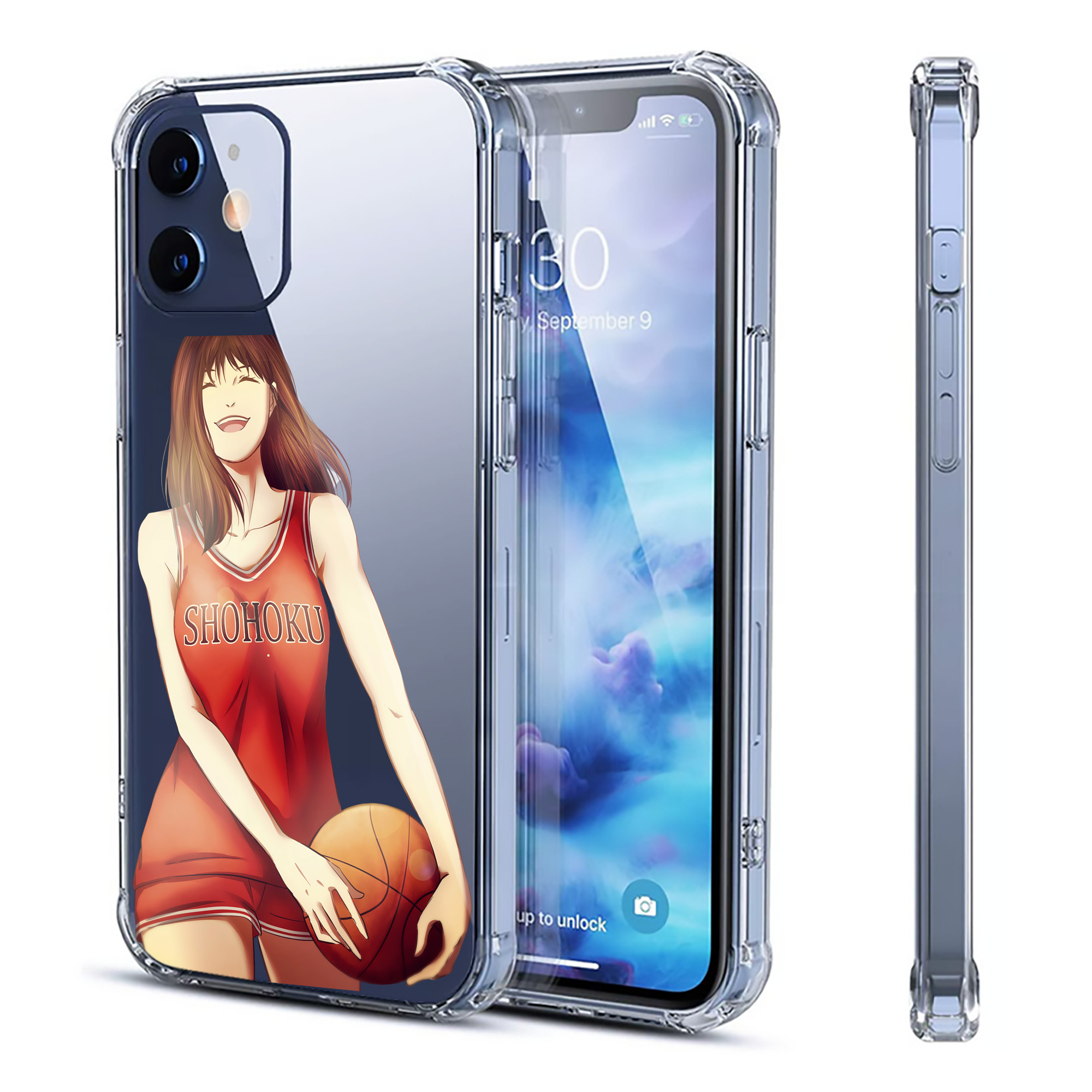 （画像用） SLAM DUNK／スラムダンク 【iPhone 12シリーズ対応】透明スマホケース（クリアソフトケース）